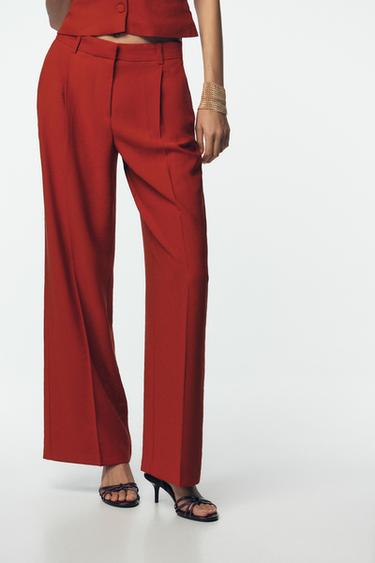 WIDE-LEG TROUSERS WITH DARTS - Brick by Zara - Image 1