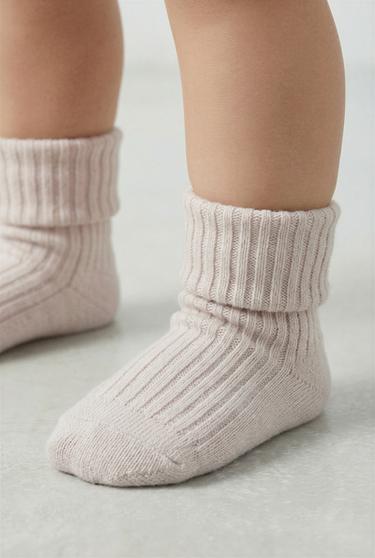 4-PACK OF COLOURED SOCKS - Light pink by Zara