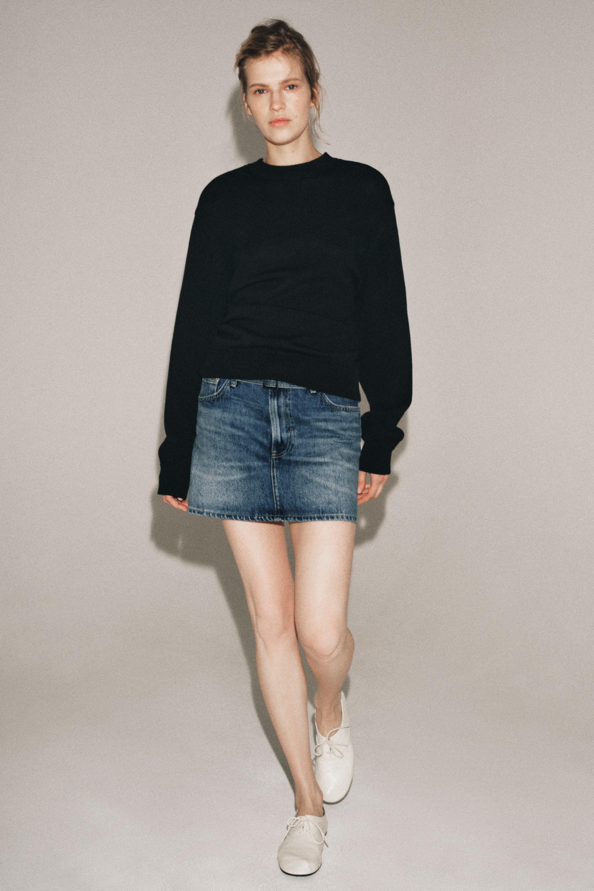 ZW COLLECTION DENIM MINI SKIRT