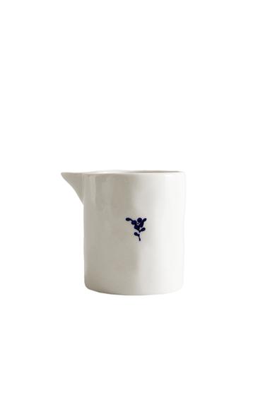 MILCHKÄNNCHEN PORZELLAN BLUMENMUSTER - Weiß / Marineblau von Zara