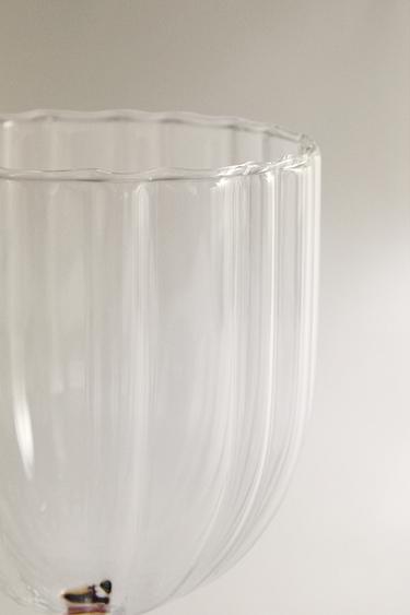 BOROSILICATE GLASS WITH COLOURED STEM - Red by Zara - Image 4