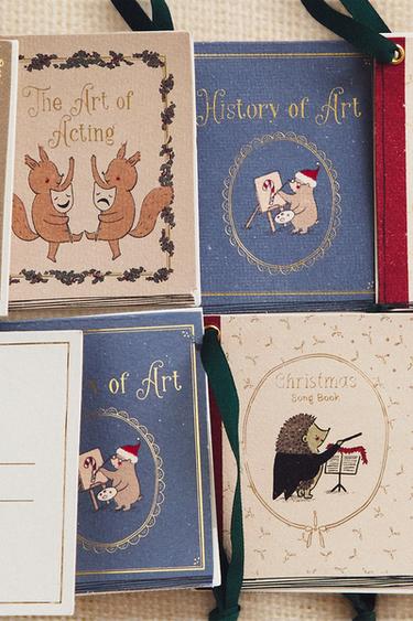 LOT ÉTIQUETTES CADEAUX LIVRES NOËL (LOT DE 10) - Multicolore de Zara - Image 4