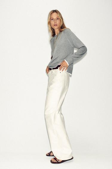 DOUBLE KNIT SWEATER - Grey marl de Zara - Image 2