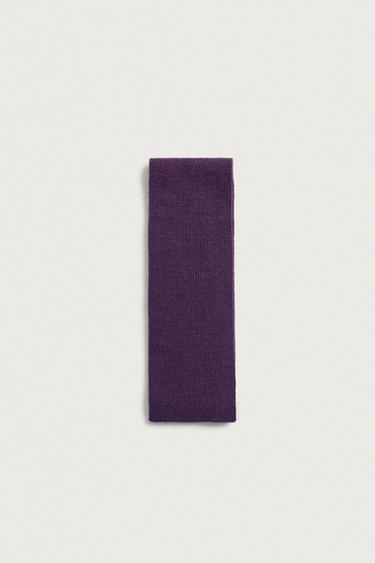 BUFANDA CON LANA - Morado de Zara