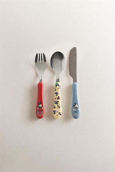 KIDS' MICKEY & MINNIE ©DISNEY CUTLERY SET (SET OF 3) - Multicoloured by Zara