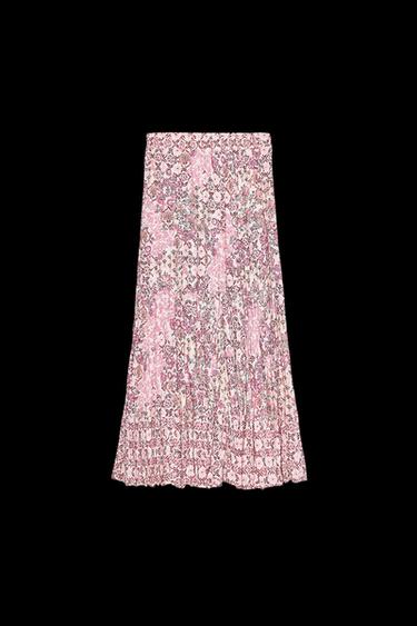 LANGER ROCK MIT PRINT - Bunt von Zara - Bild 0