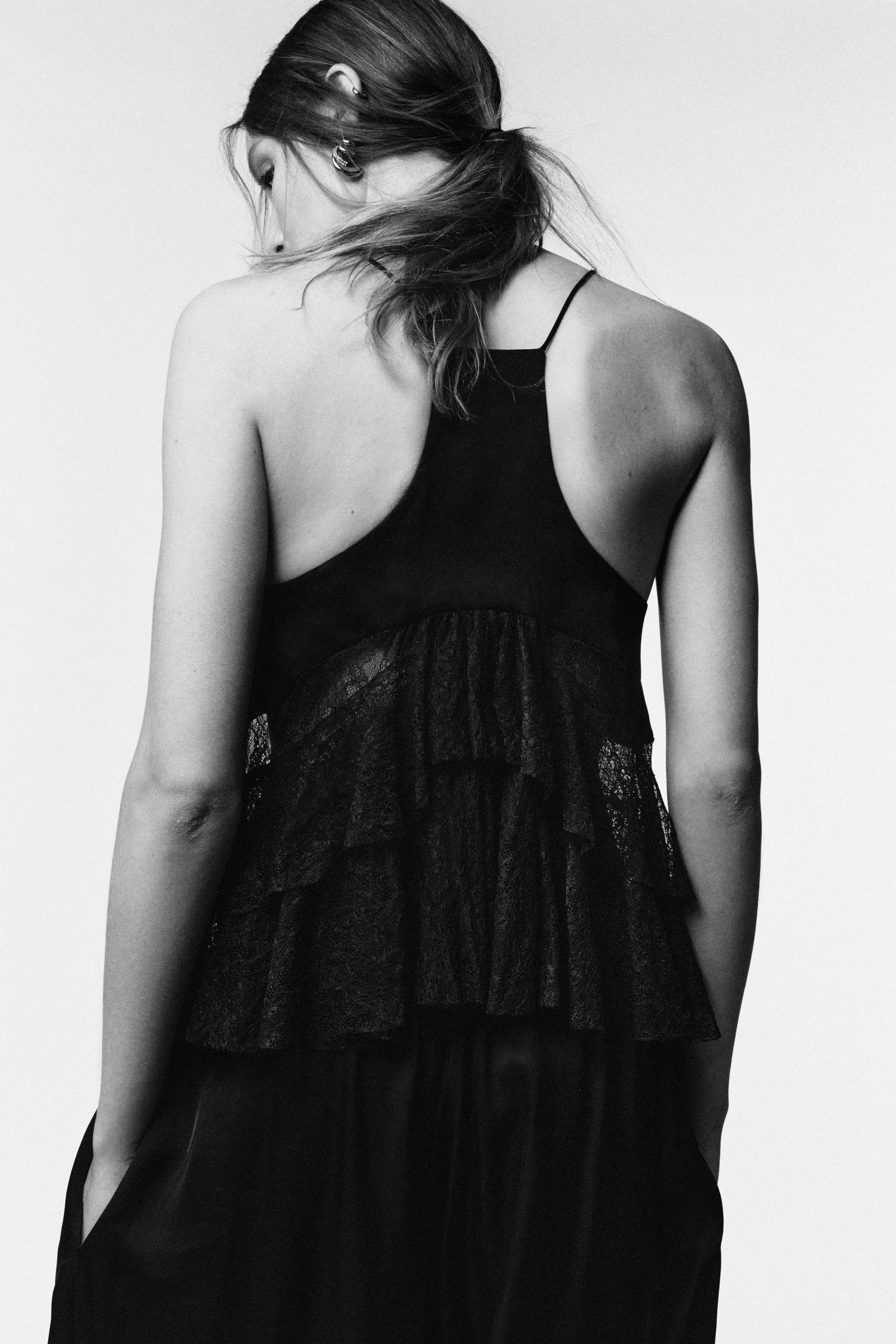 新品タグ付き　COMBINATION LACE TOP COMBINATION LACE TOP（Tシャツ/カットソー）｜Ameri（アメリ）の