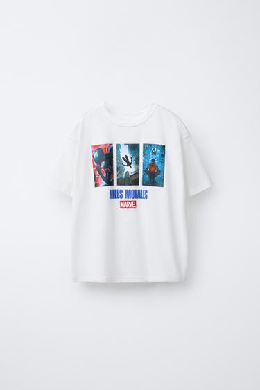 Zaras MÖNSTRAD T-SHIRT SPIDER-MAN © MARVEL - Vit - Bild 0