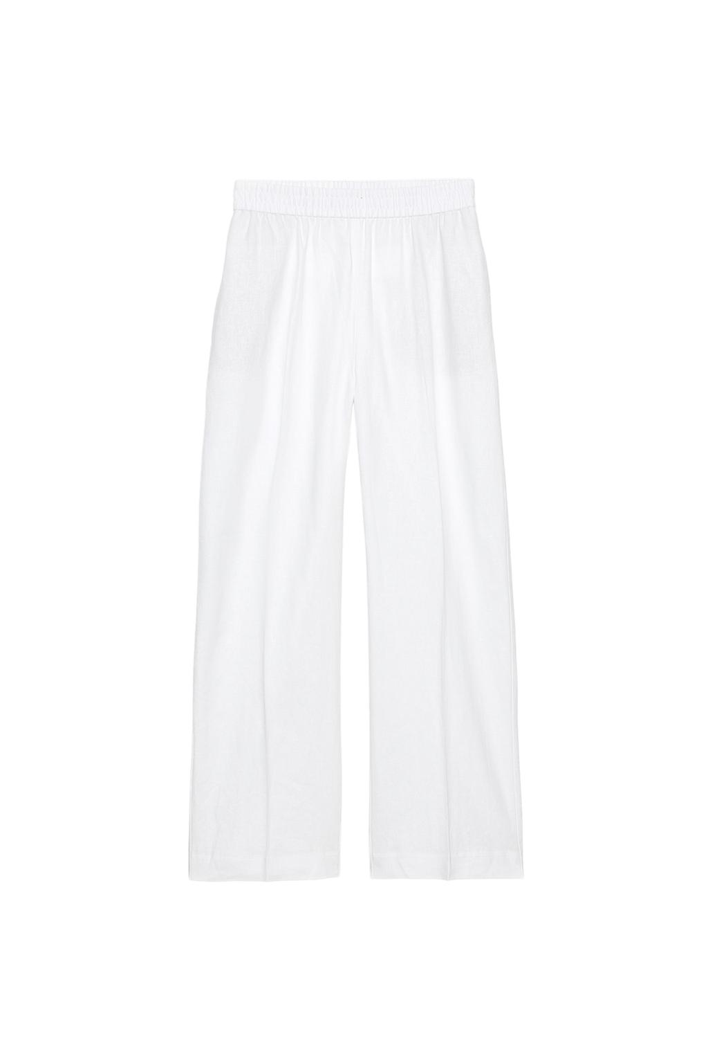 LINEN STRAIGHT LEG PANTS