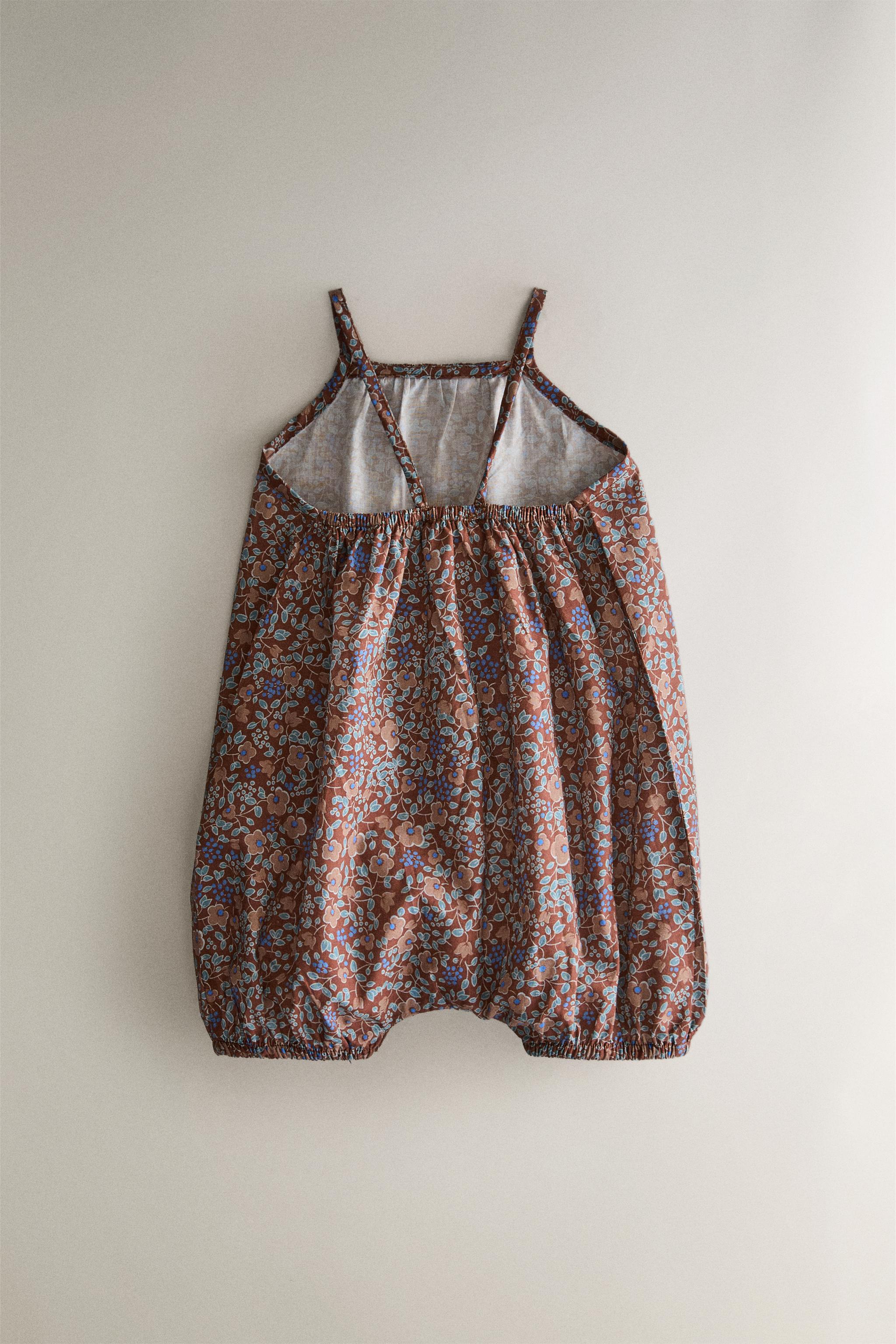 Zara BABY FLORAL BEACH DUNGAREES — фото 4