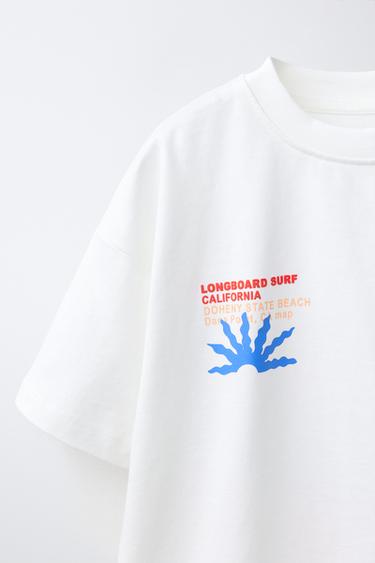 SURF PRINT T-SHIRT - White by Zara - Image 2