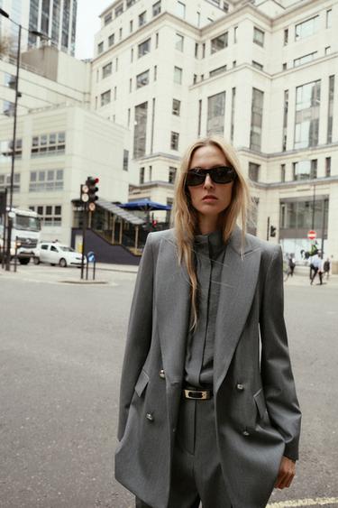 COSTUME VESTE CROISÉE ET PANTALON CEINTURÉ - 281 de Zara - Image 2
