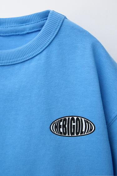T-SHIRT LOGO - Bleu de Zara - Image 2