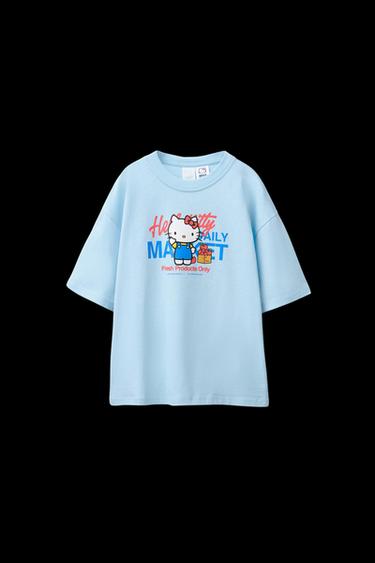 Zara HELLO KITTY © SANRIO PRINT T-SHIRT - Blue - Image 0