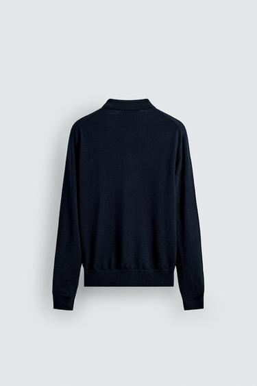 POLO PUNTO 100% LANA - Marino de Zara