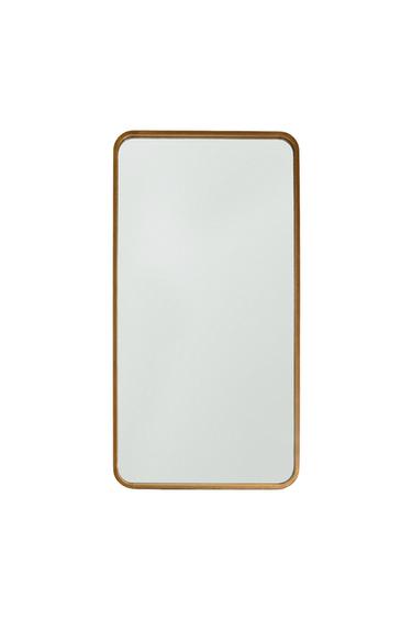 ΜΕΓΑΛΟΣ ΚΑΘΕΤΟΣ ΚΑΘΡΕΠΤΗΣ ΜΕ ΣΤΡΟΓΓΥΛΕΜΕΝΟ ΠΛΑΙΣΙΟ - Μπεζ ανοιχτό του Zara