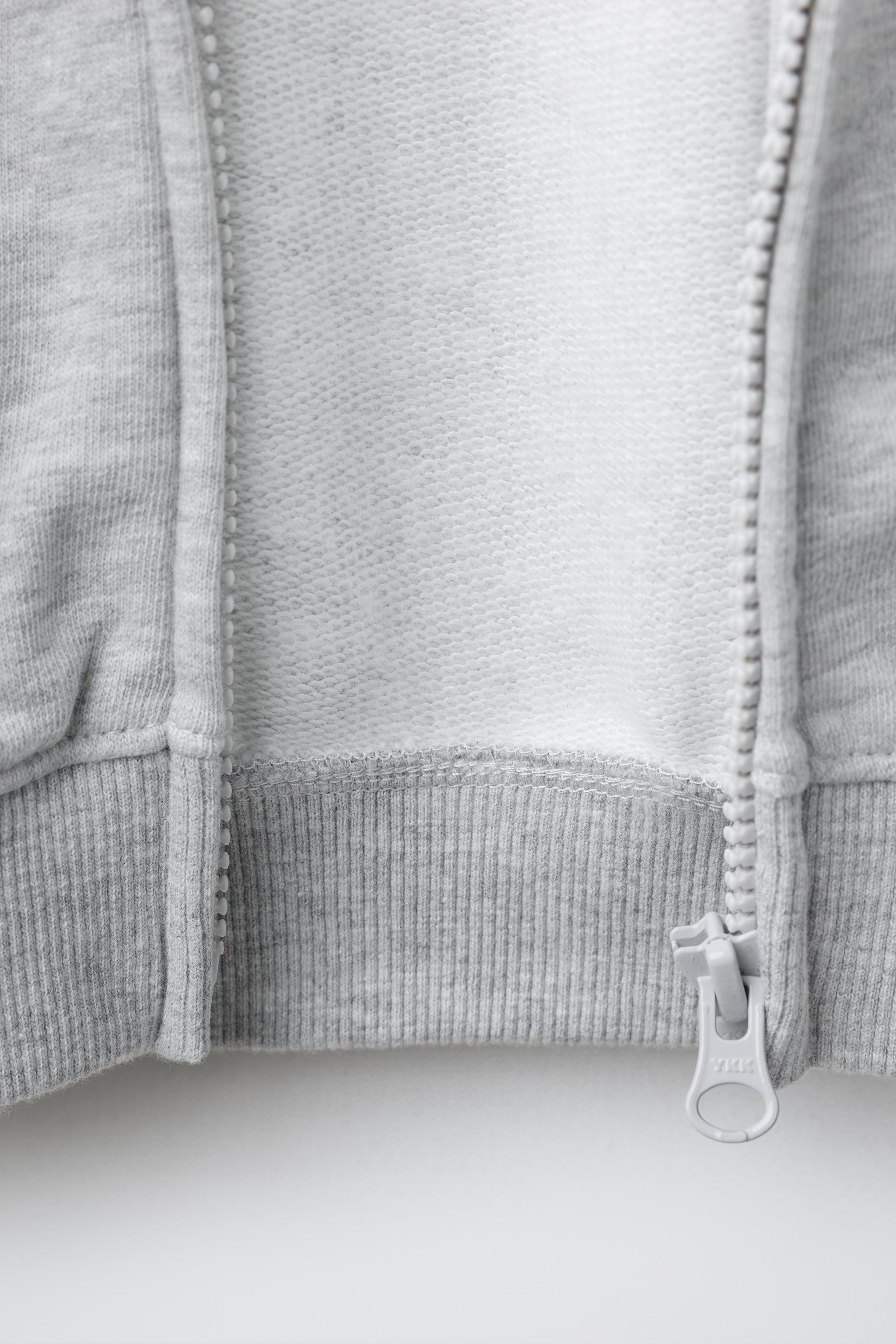 SWEAT ZIPPÉ OURS BRODÉ