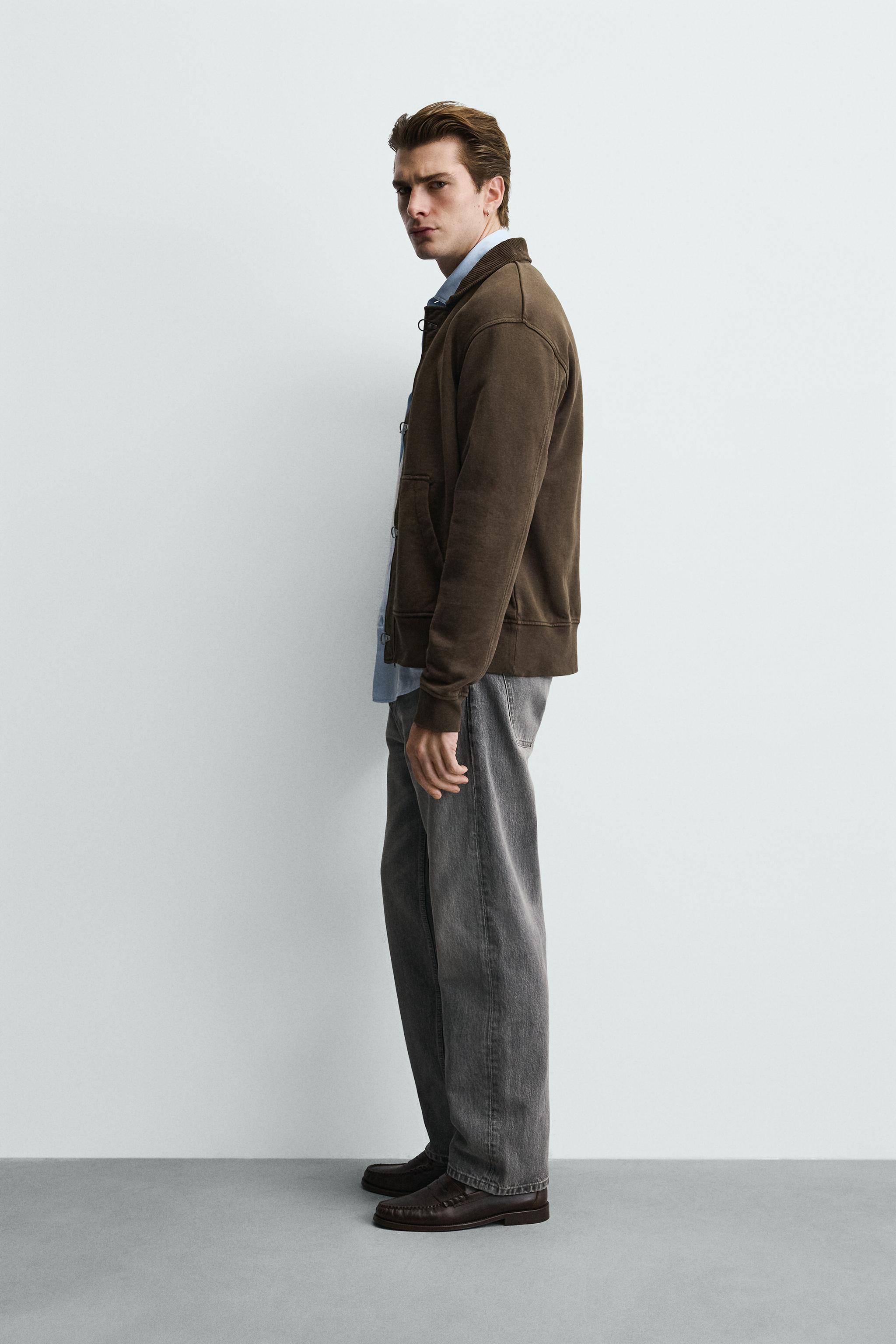 COMBINATION CORDUROY FIREMAN CLASP JACKET - Brown | ZARA United States