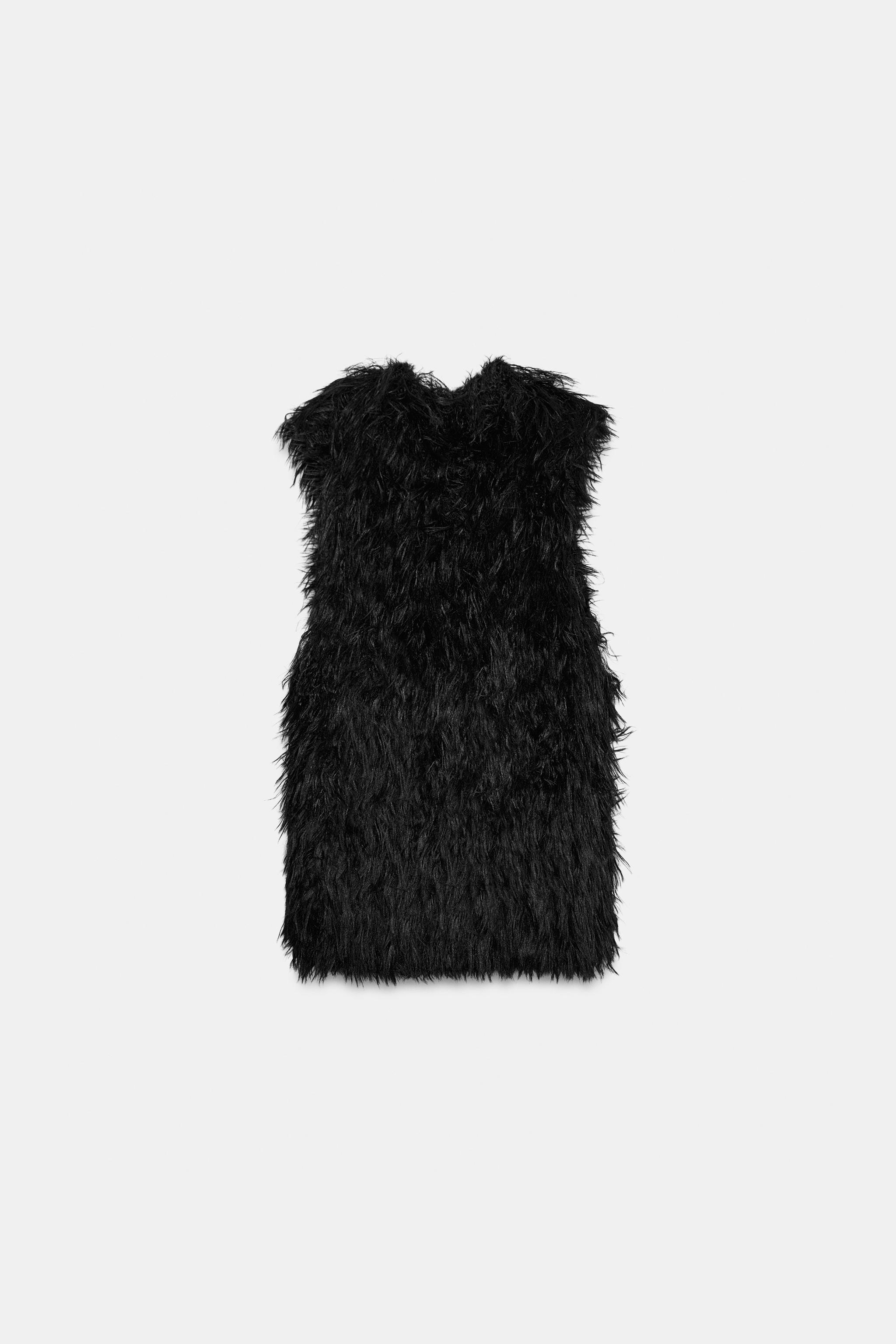 CATS FAUX FUR EFFECT TOP