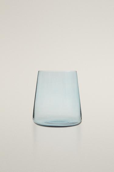 VERRE CRISTALLIN CÔNIQUE - Bleu de Zara - Image 0