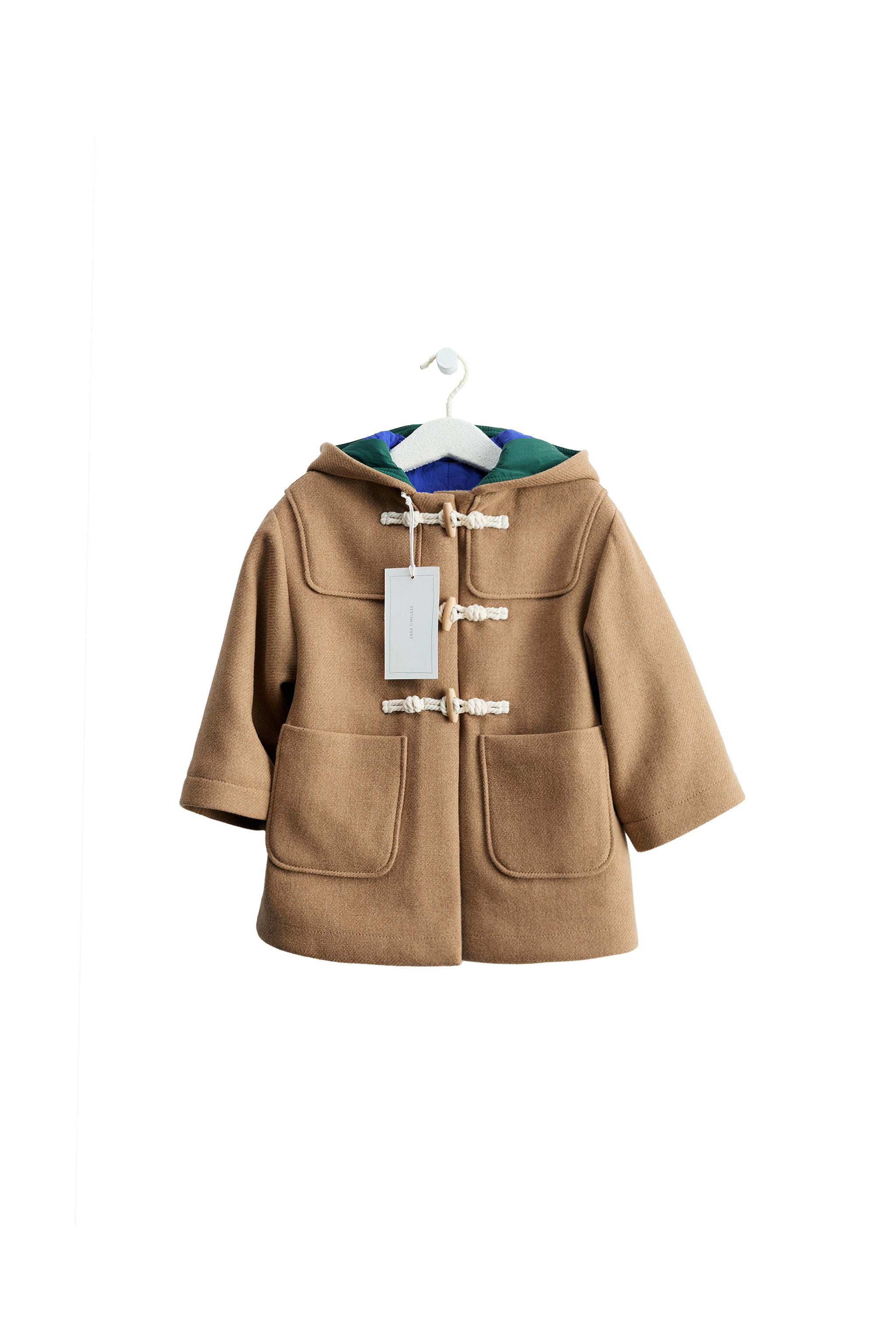 ZARA TIMELESS - ウール トグルボタン フードダッフルコート