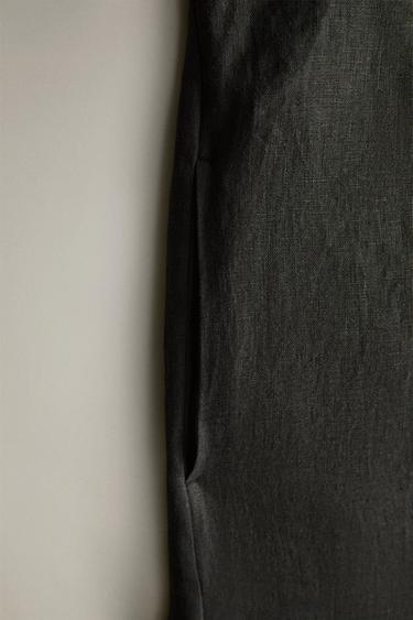 CAFTAN DE PLAGE LIN - Gris de Zara - Image 3
