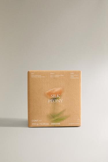 (350 G) SILK PEONY SCENTED CANDLE - Pale pink by Zara - Image 4