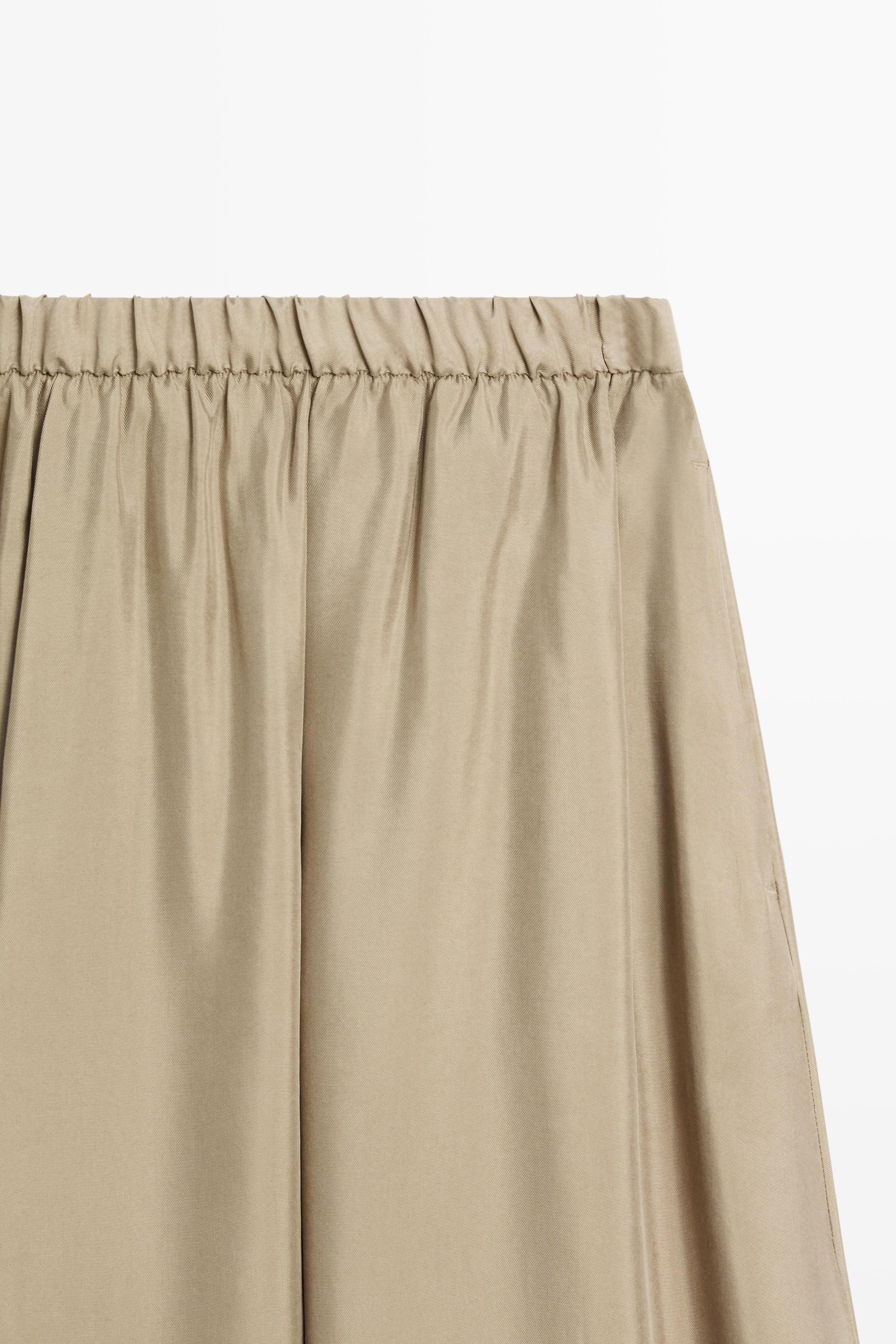 Jupe midi fluide élastique