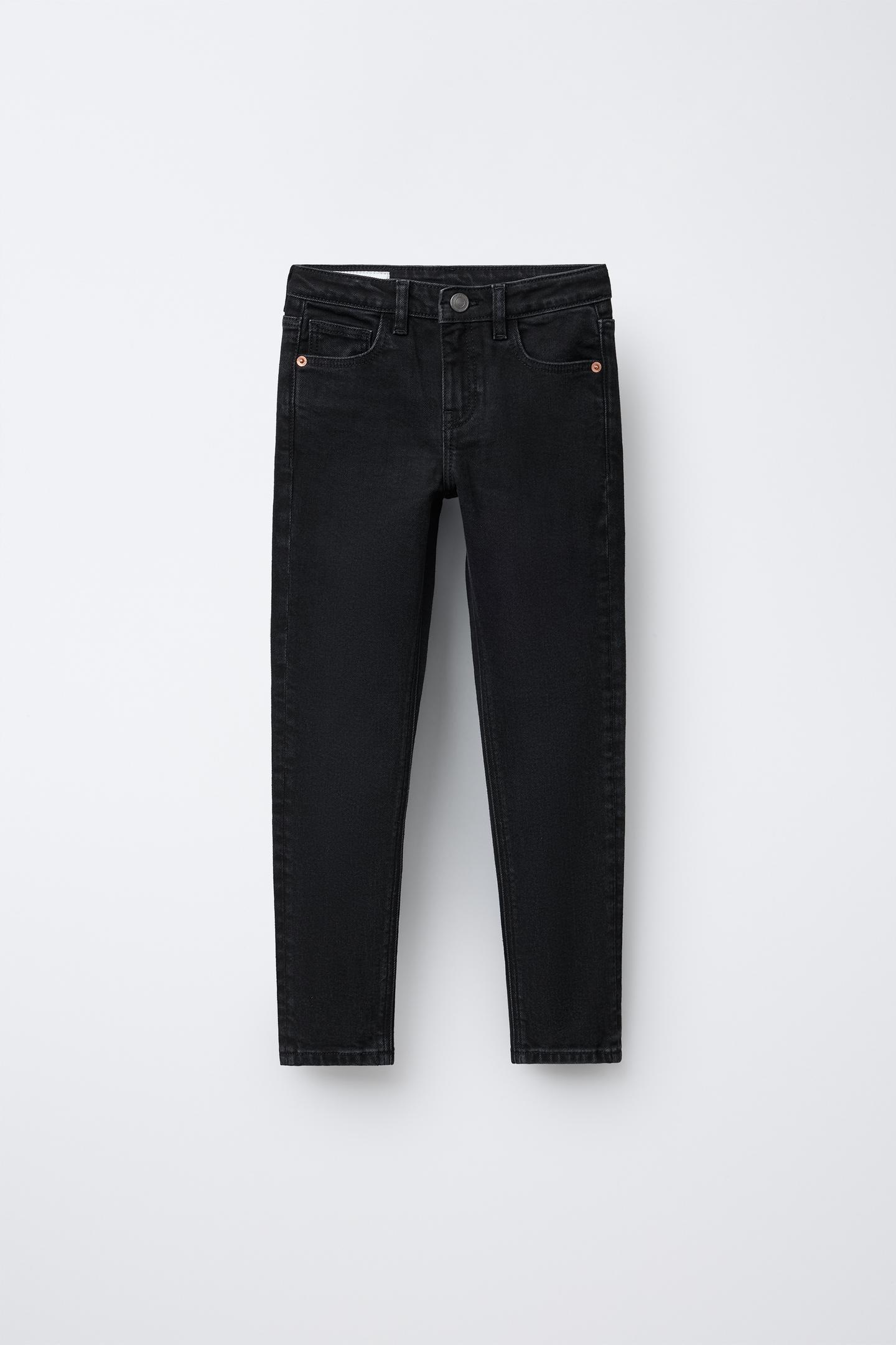 Детские джинсы Zara Skinny, цвет: Чёрный