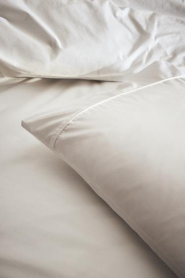 PERCALE PILLOWCASE (300 THREAD COUNT) - White by Zara - Image 6