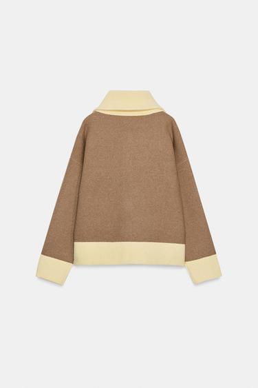 ZIP-UP KNIT CARDIGAN - Multicoloured by Zara - Image 5