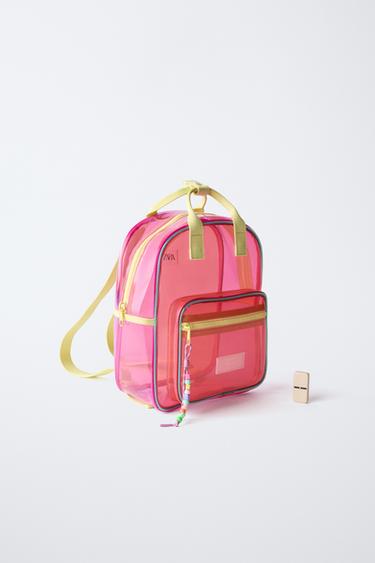 SAC À DOS EN VINYLE - Rose de Zara - Image 5