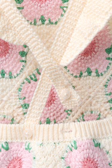 PELELE CROCHET FLORES - Crudo de Zara