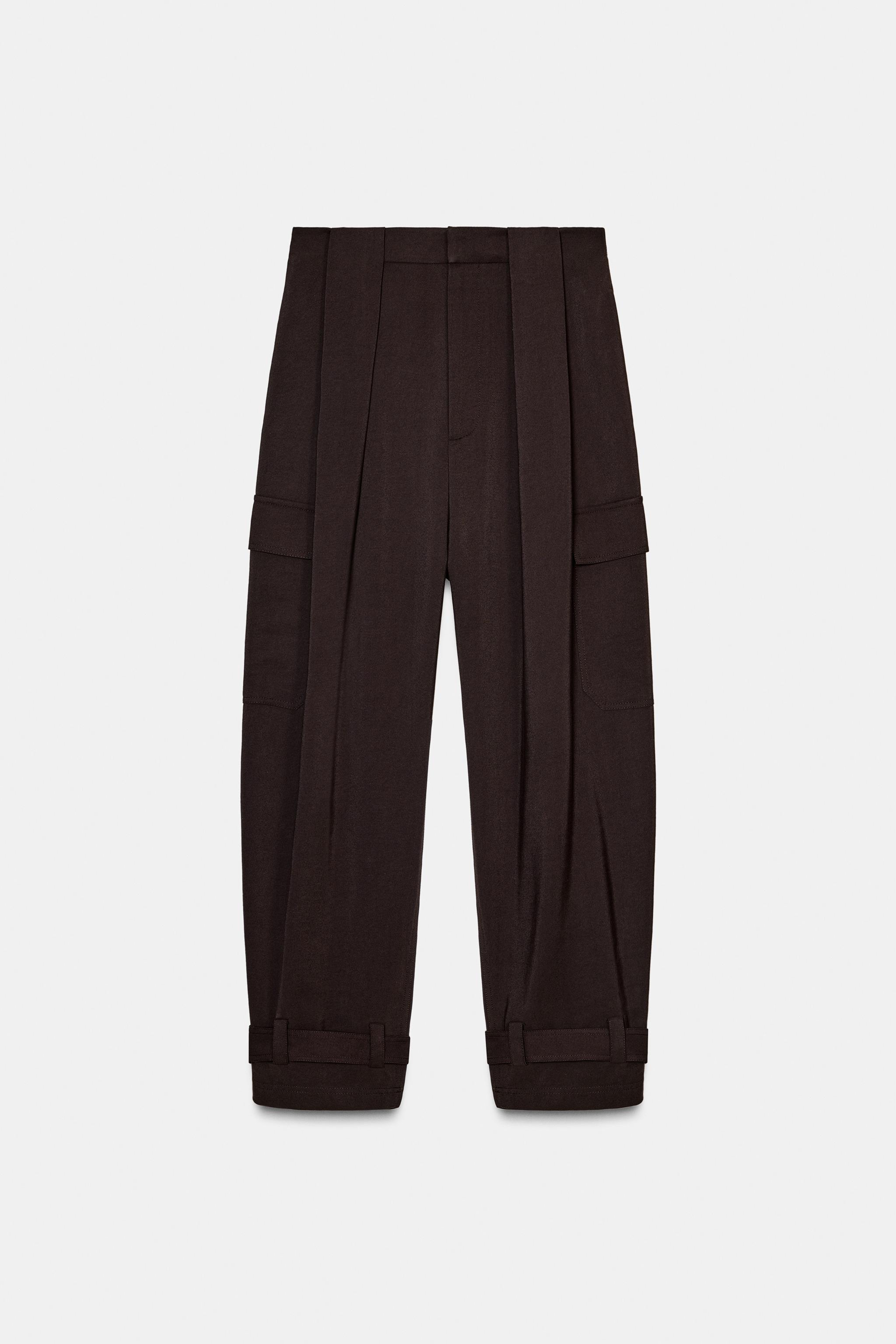 PLEATED CARGO PANTS ZW COLLECTION