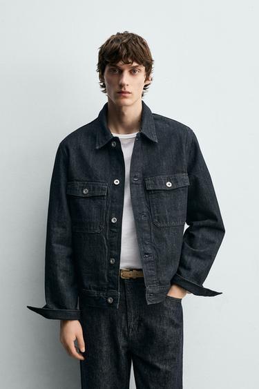 CAZADORA DENIM BÁSICA - Índigo de Zara