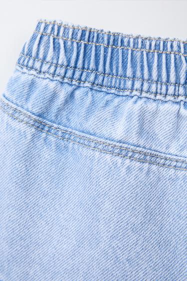 SHORT EN JEAN STYLE MILITAIRE - Bleu clair de Zara - Image 3