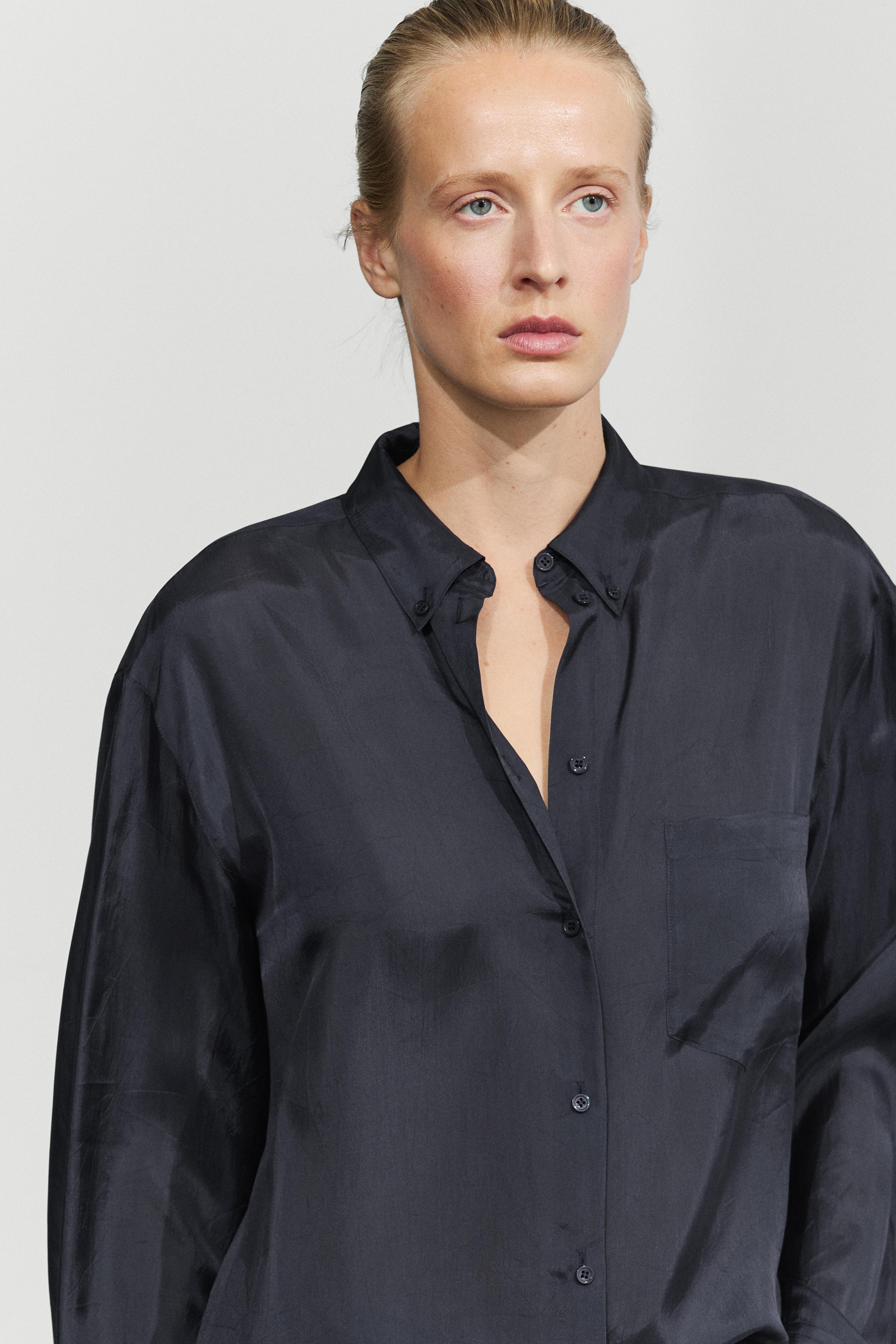 Chemise fluide à poche