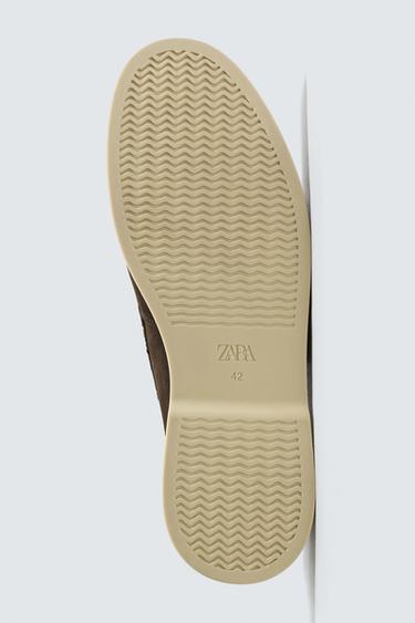 CASUAL LEATHER LOAFERS - Brown by Zara - Image 3