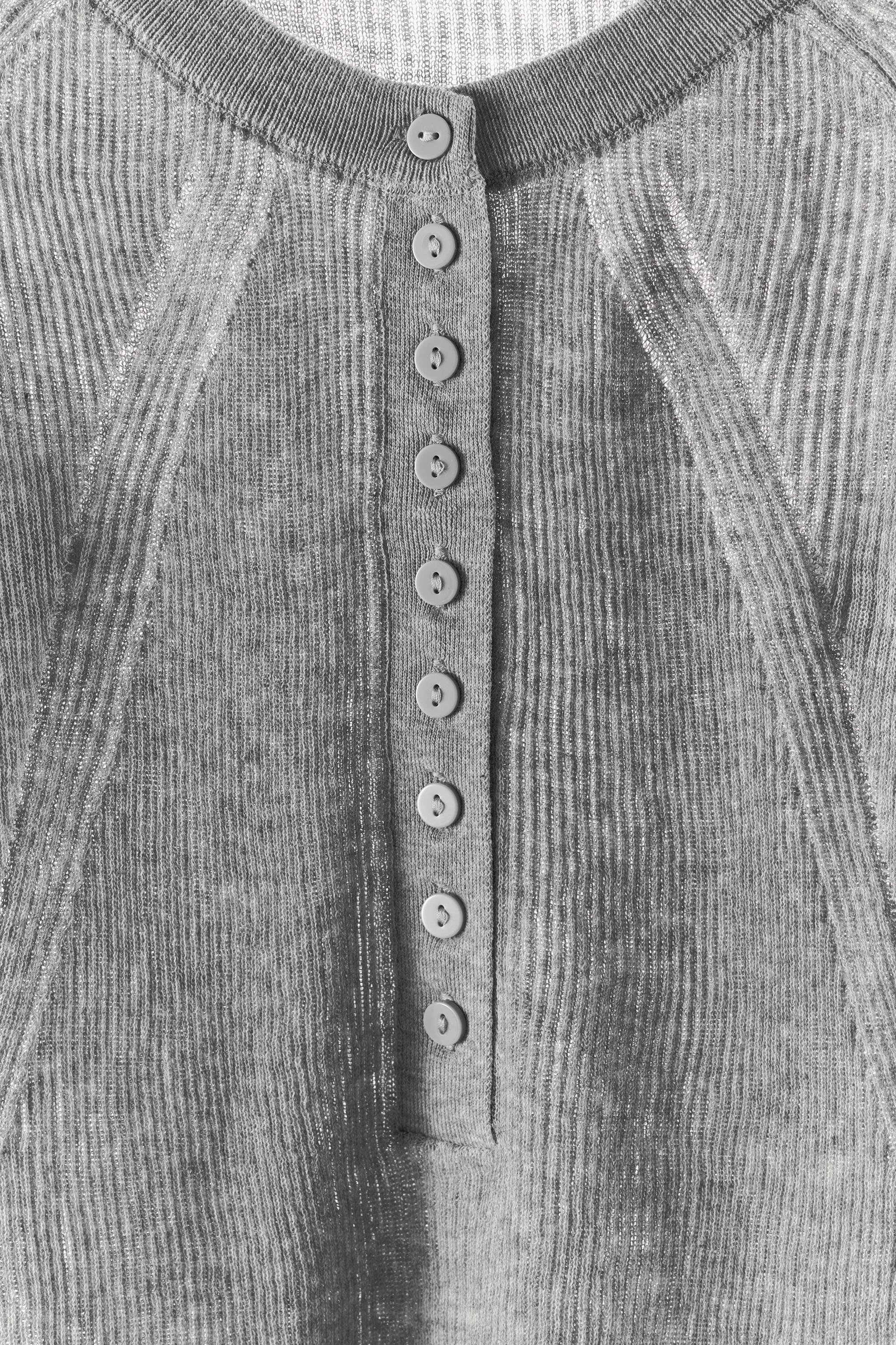 HAUT EN MAILLE CANELÉ BOUTONS