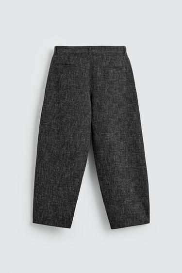 PANTALON BALLOON FIT STRUCTURÉ - Noir de Zara - Image 6
