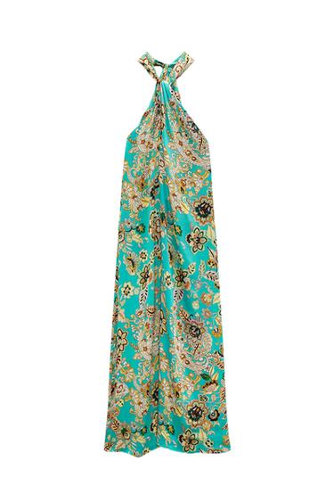 LONG FLORAL PRINT DRESS