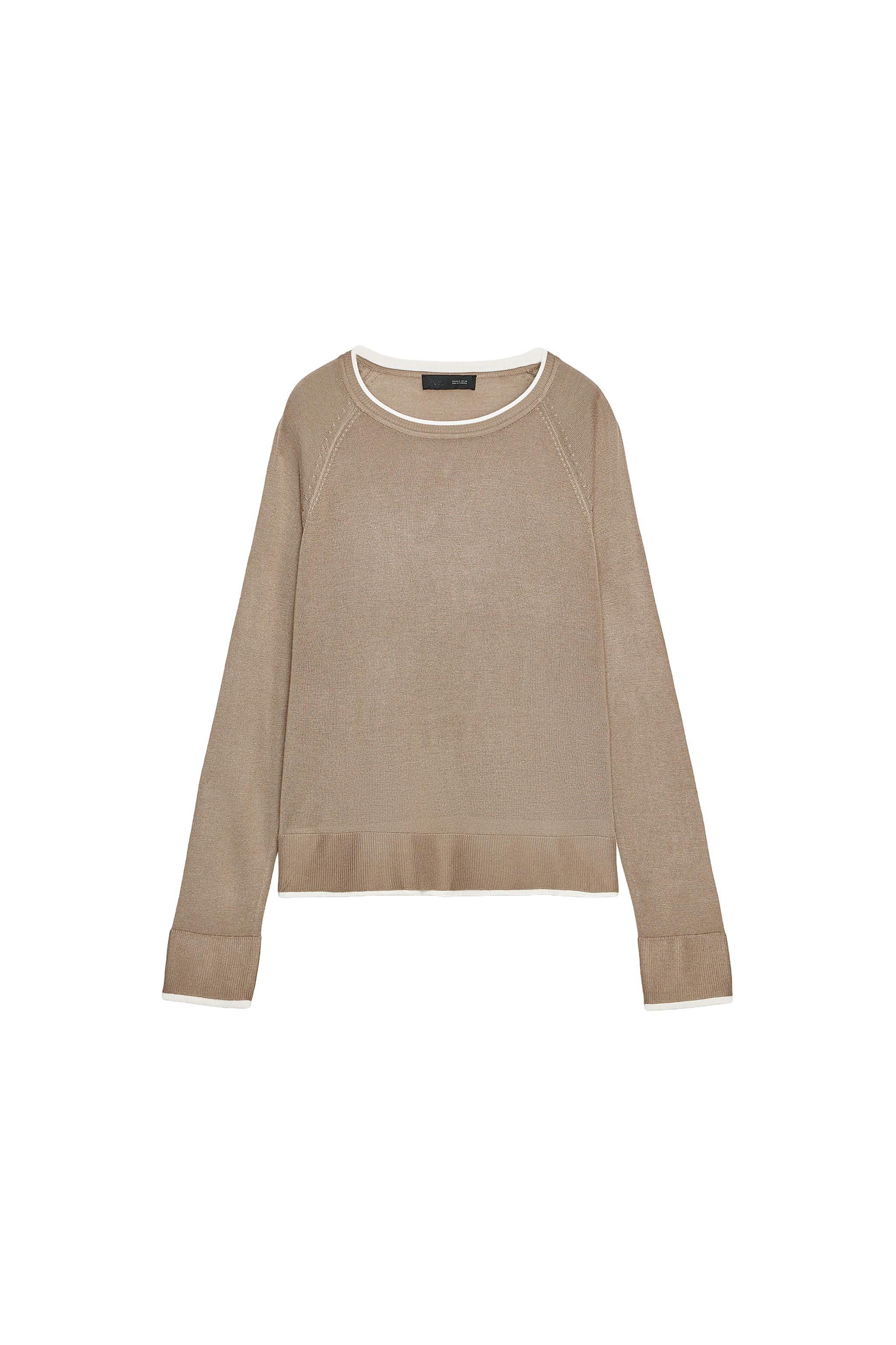 ダブルエフェクトニットセーター - ストライプ | ZARA Japan / 日本