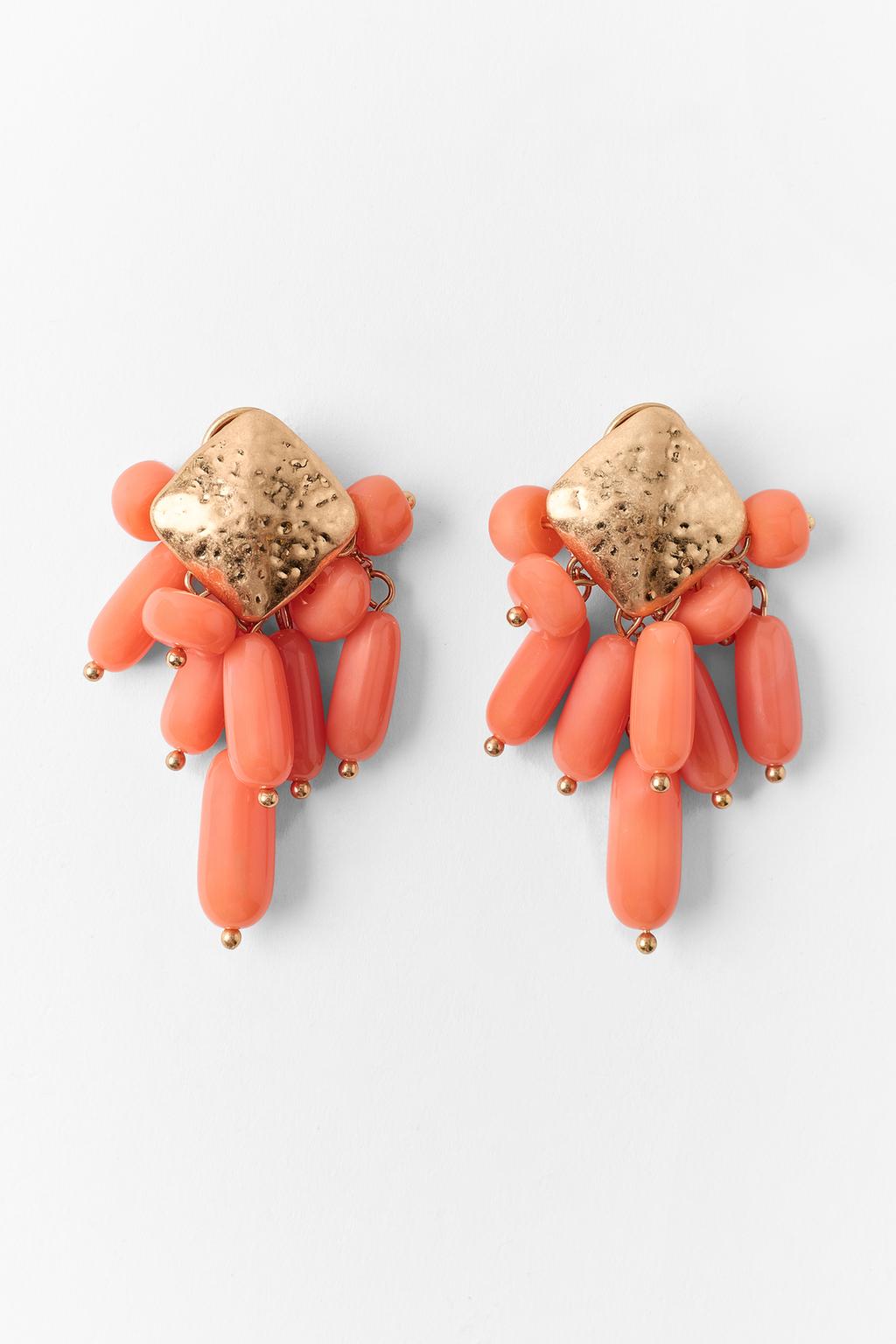 RHOMBUS BEADED EARRINGS
