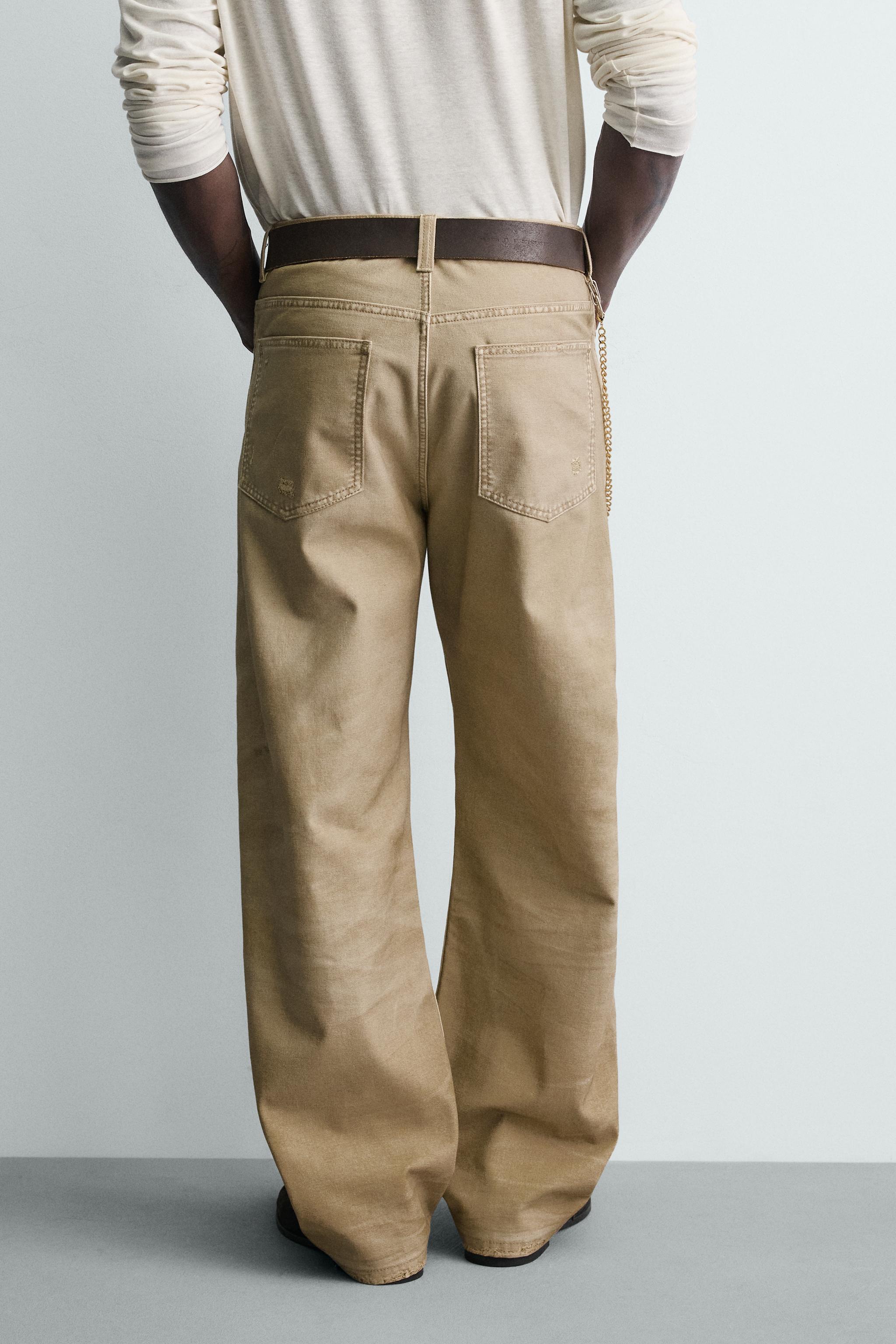 PANTALON STRAIGHT FIT IMPRIMÉ DÉLAVÉ