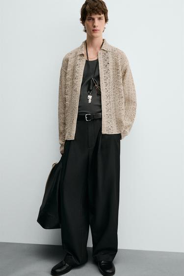 SURCHEMISE STRUCTURE CROCHET - Sable de Zara - Image 5