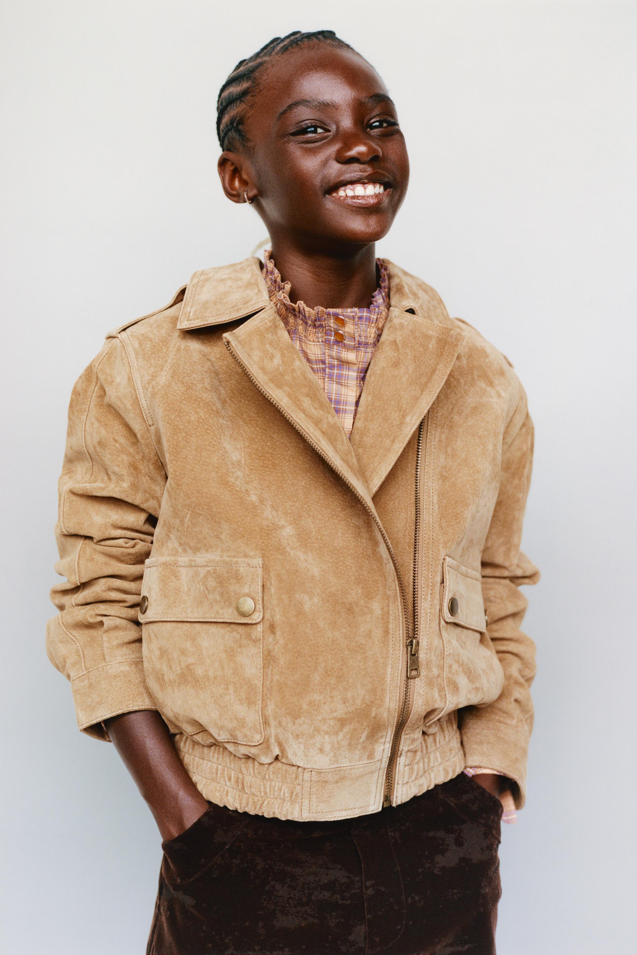 ZARA プレミアム　タイト 100% LEATHER JACKET - Honey | ZARA United States