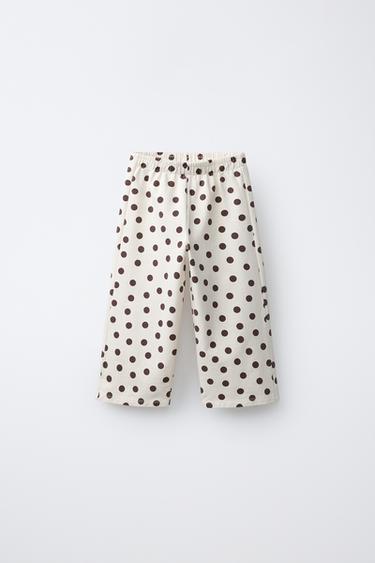 POLKA DOT PLUSH CULOTTES - Ecru by Zara
