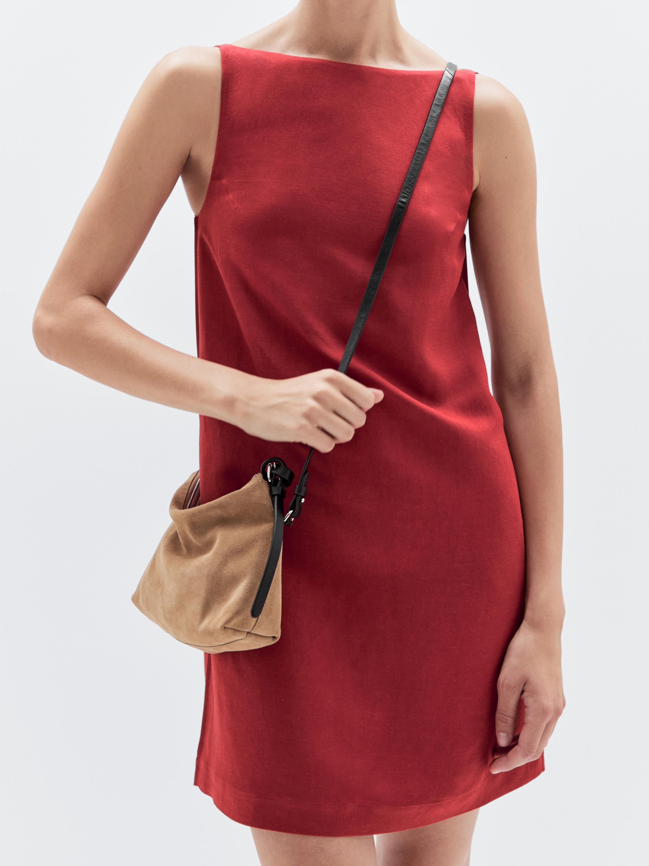 Petit sac en croûte de cuir