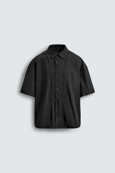 Zara 反面效果襯衫 - 限量版 - 黑色