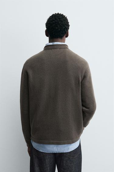 TEXTURED SWEATER - Mid-green by Zara - Image 2
